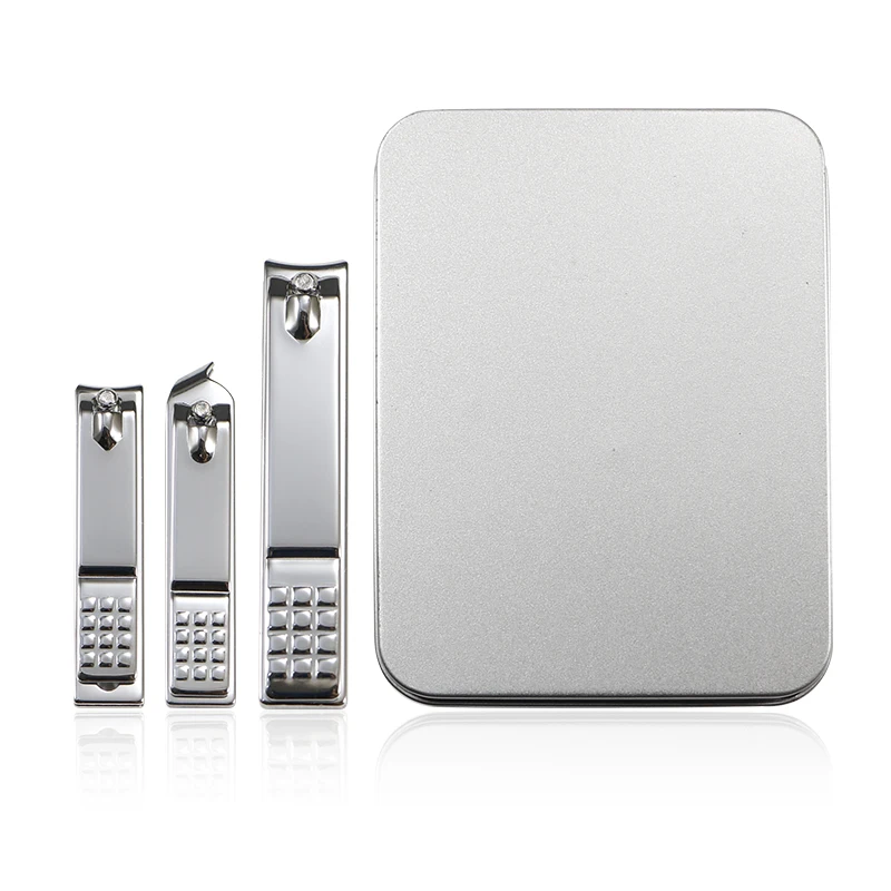 3 шт., кусачки для ногтей, большие и маленькие квадратные кусачки для ногтей из нержавеющей стали