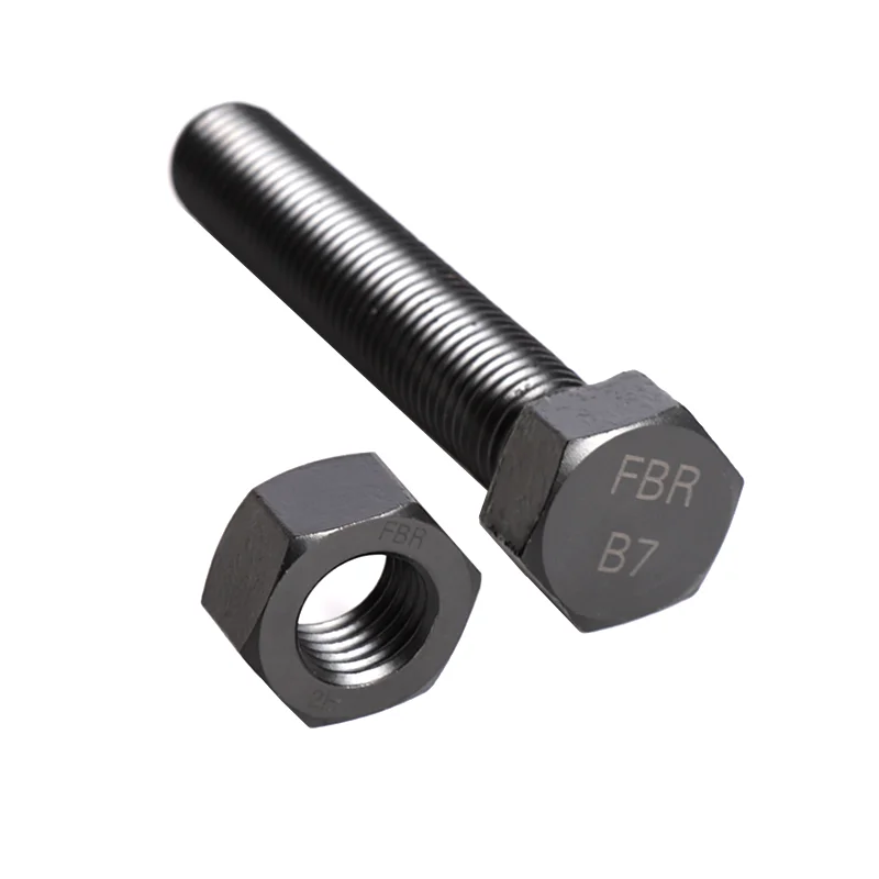 ASME B 18.2.2  And ASME B 18.2.1 Bolts And Nuts Manufacturer ASTM B7 Teflon Plated Hex Nut And Hexagon Head Bolts