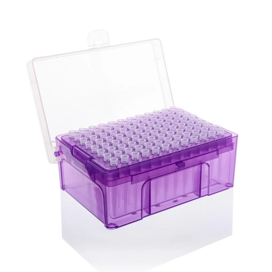Laboratory Disposable Sterile Universal 10ul 96 Well Filter Micropipette Laboratory Plastic Pipette Tips Rack