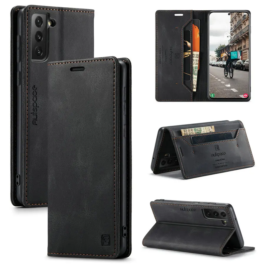 Manufacture Brand for VIVO V20Se V19 Y52 Y72 5G Case PU Leather RFID Muti-function Magnetic Cover for Oneplus Nord CE N200 Case
