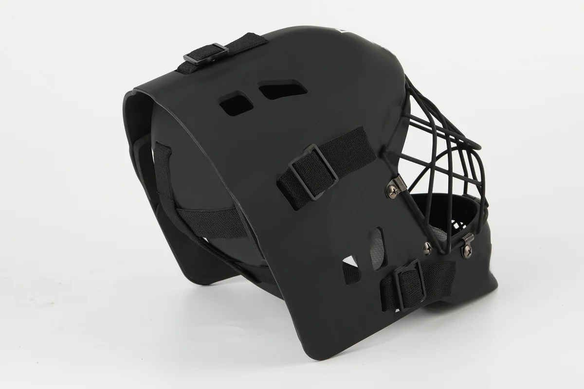 Attractive Goalie Helmet in MATT or GLOSSY Design Cat-Eye Floorball Hockey Goalie Helmet Junior Size