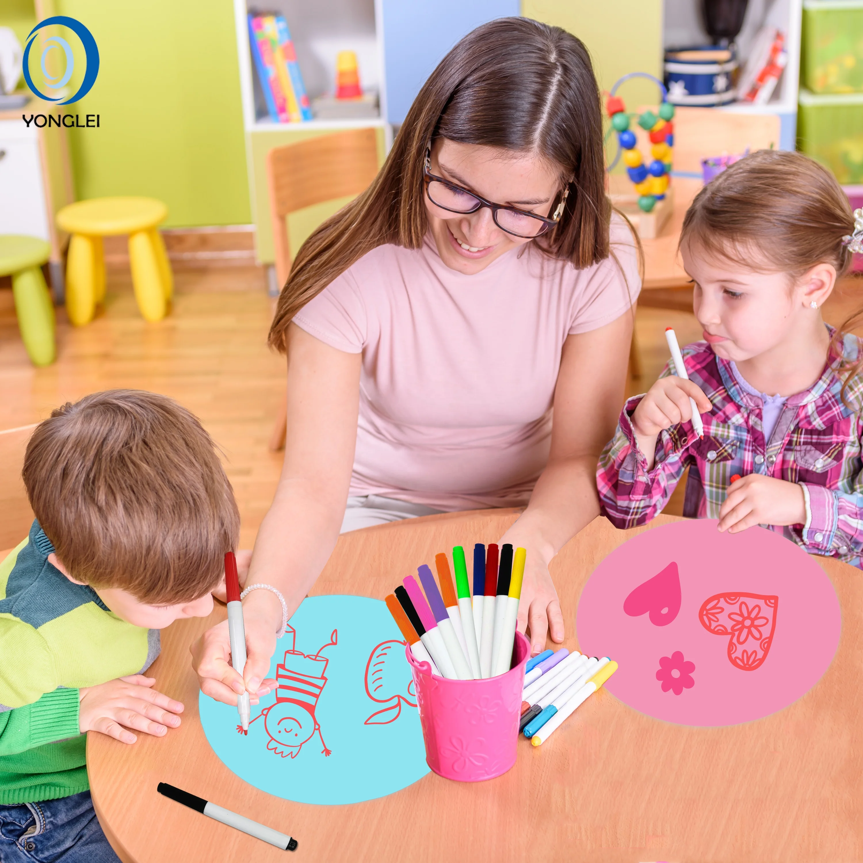 DS2.0-1A2 Dry erase whiteboard sheet sticker removable peel and stick whiteboard sheet white board for kids desk