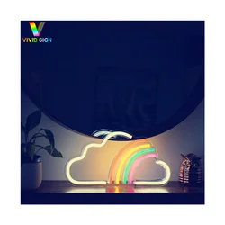Wholesale Styles Led Neon Light Colorful Rainbow Neon Sign for Room Home Party Wedding Decoration Xmas Gift Neon Lamp