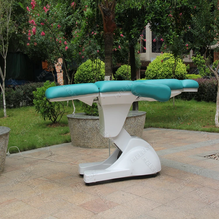 Electric Cosmetic Black Heated Led Cosmetic Heating Function Bed Adjustable Legs Cosmetic Salon Pmu Beauty Beds