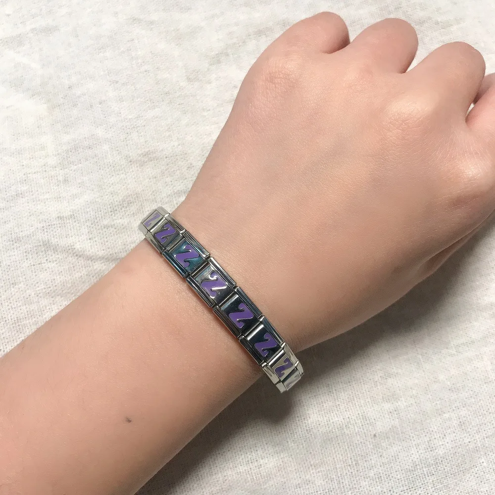 Unique Design Italian Charm Links Single Piece Bracelet 9mm Fit Stainless Steel Jewelry Fashionable for Bracelets Bangles Making