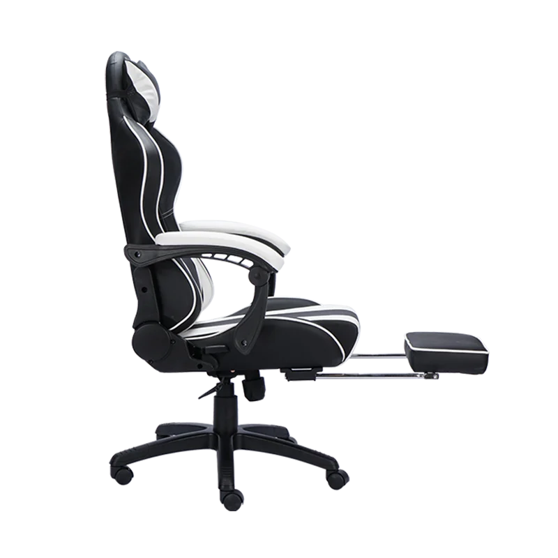 Wholesales cheap ergonomic linkage armrest reclining gaming chairs with footrest