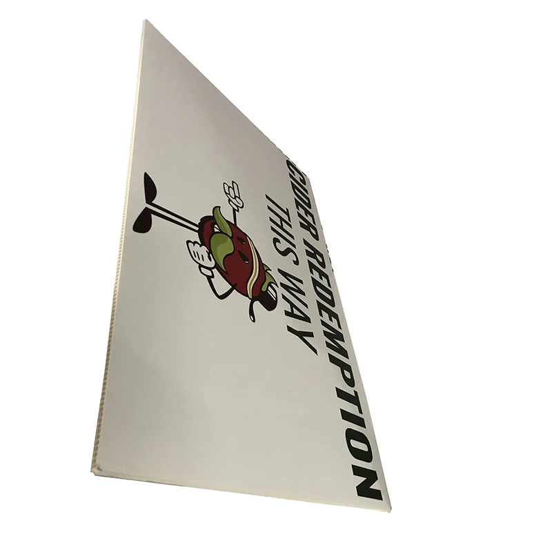 4 mm 5 mm Outdoor 18*24' with H Wire Stake Printing PP Plastic Corrugated Hollow Yard Signs