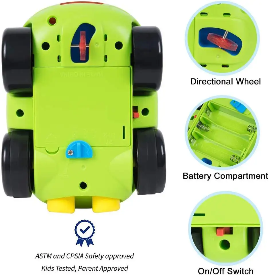 2024 Newest Cartoon Rc Race Car Police Vehicle Cute 2 Channels Radio Remote Control Toy With Light And Music For Kids Gift