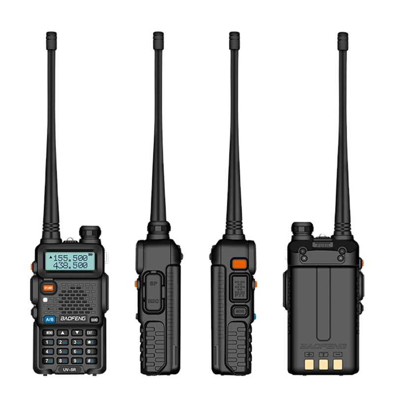 Оригинальный двухдиапазонный УКВ удобный радио UHF 5 Вт двухстороннее беспроводной интерком на дальние расстояния baofeng UV-5R иди и болтай walkie
