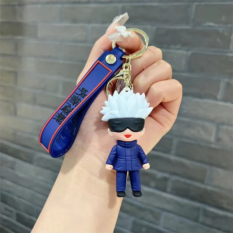 new 5 Design factory outlet Japanese anime Jujutsu Kaisen keychain 3d pvc rubber key chain Jujutsu Kaisen keycha