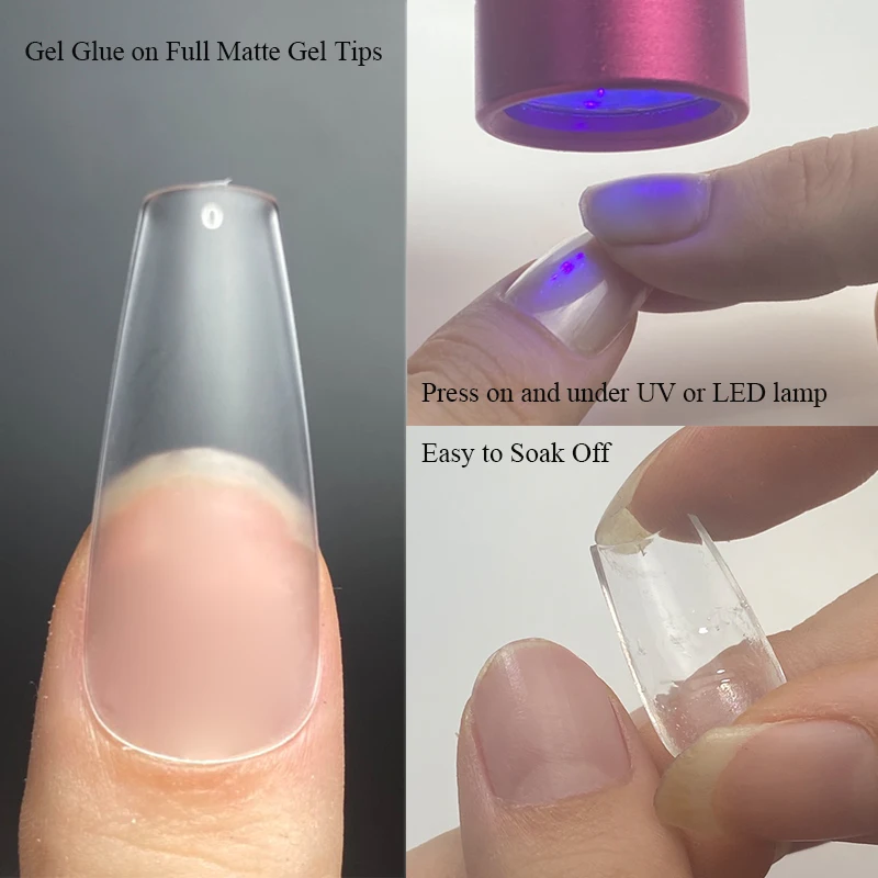 Собственная Марка Типсы для салона гелевые ногтей полное покрытие