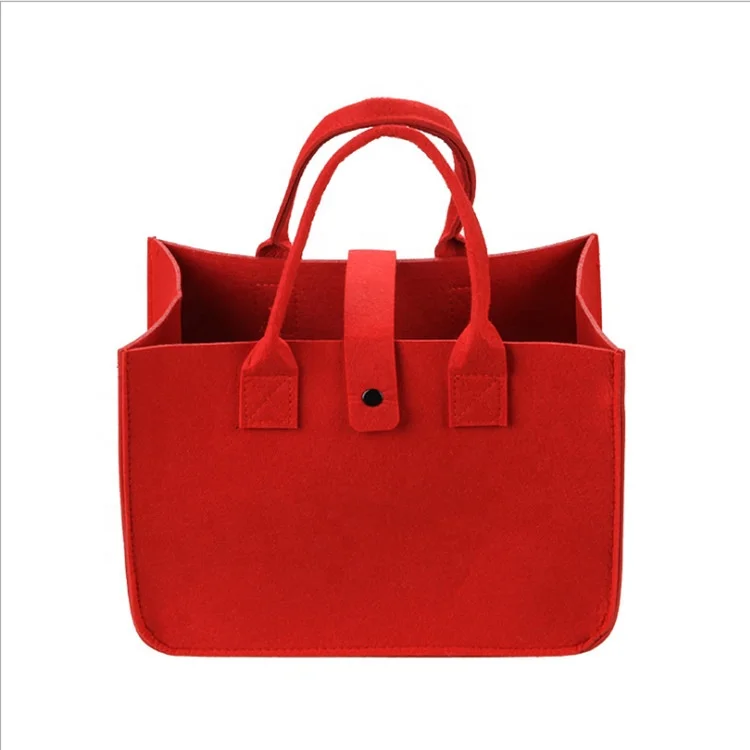 Wholesale Can Be Customized Logo 2024 Hot Sale Tote Bag Felt Bag Large Capacity Fashion Open Felt Bag