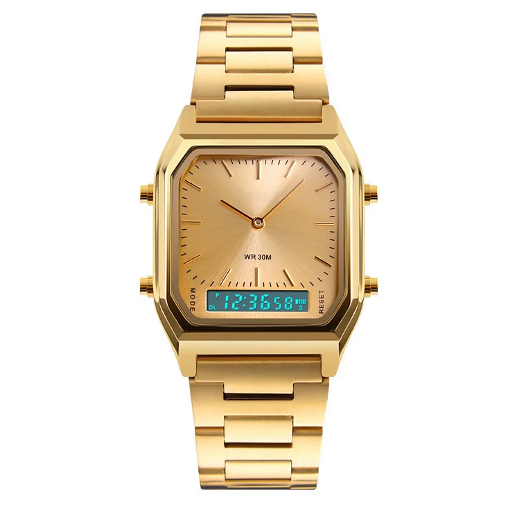 Wholesale multi-function electronic men quartz movement combined watch sport customized digital wristwatch