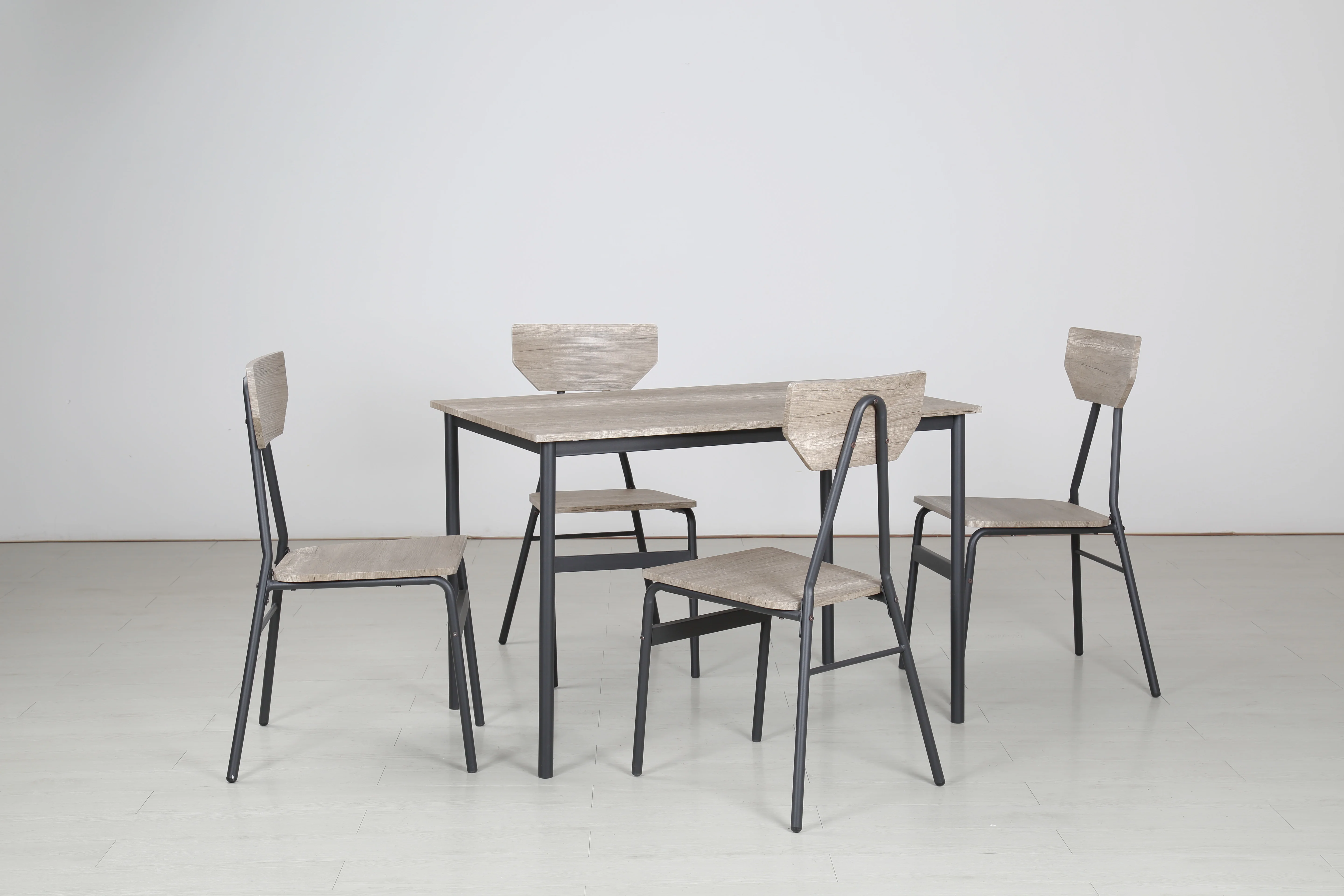 Столовый стол JUSTHome для дома, ресторана, кухни, деревенский индустриальный дизайн, 4 стула