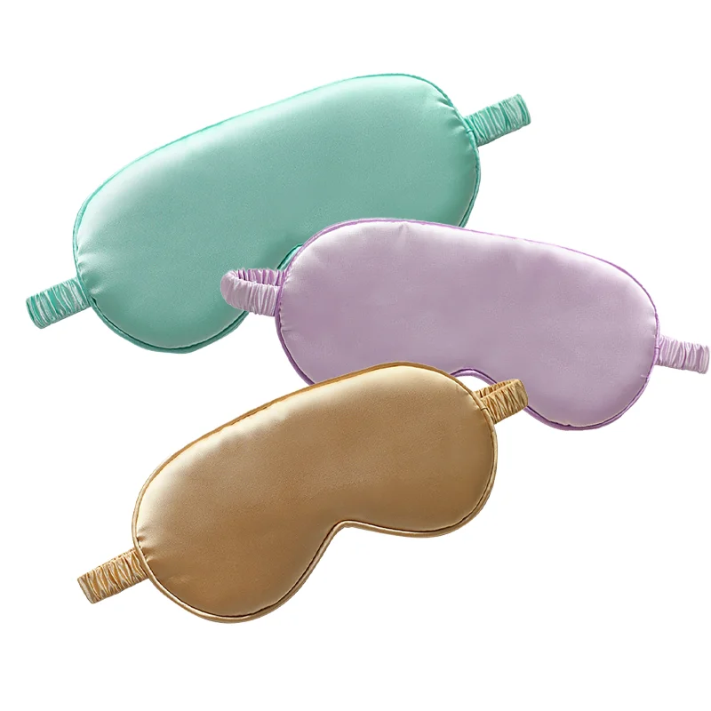 6A grade silk eye mask silky anti-wrinkle hyaluronic acid silk eye mask shading adjustable mulberry silk eye mask
