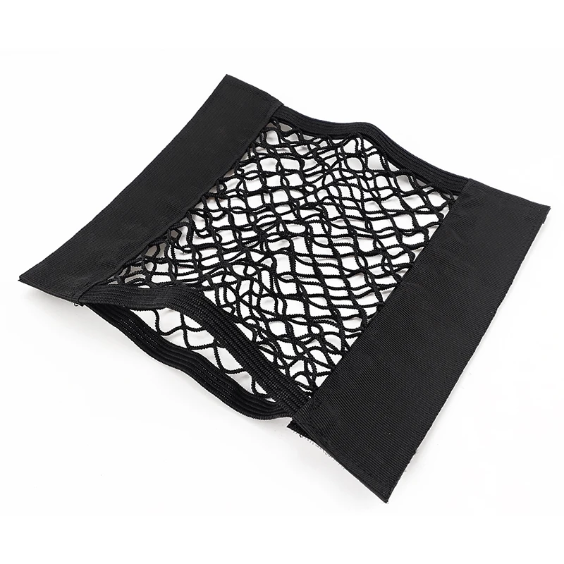 Hook and Loop Universal Mesh Cargo Car Trunk Net Sticker Organizer Pouch Bag Storage Mesh Net For Car Trunk Fixed mesh bag