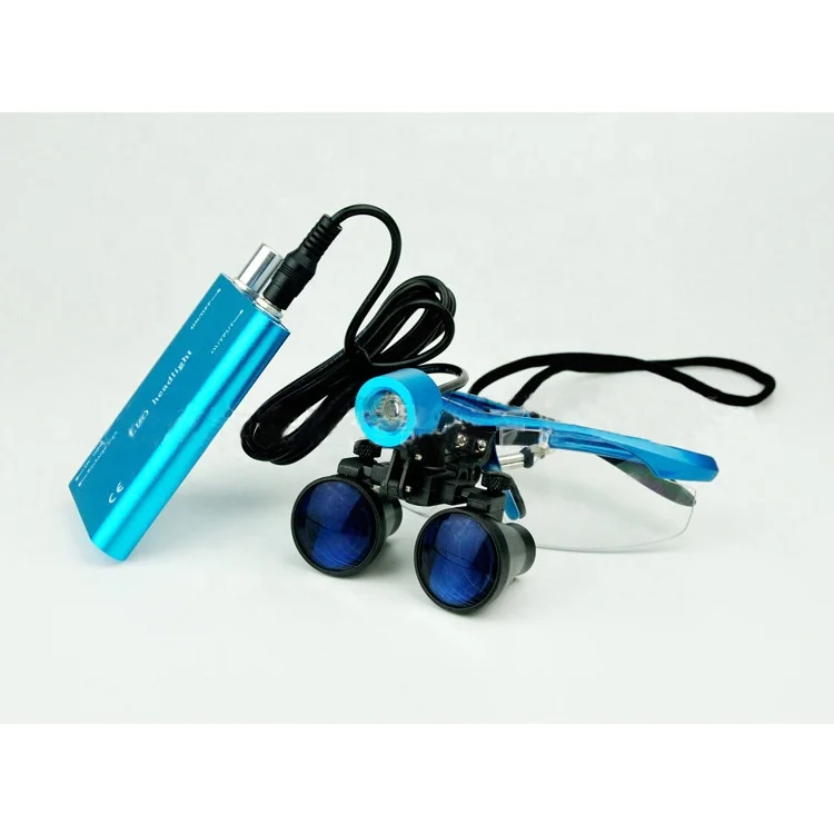 Dentists Magnifying Glasses dental loupes Zoom magnifier loupe lamp with led light