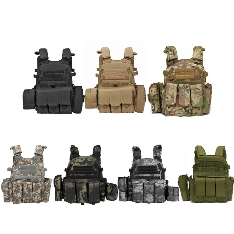 Molle Plate Carrier Quick Release Vest Outdoor Paintball Protection Vests