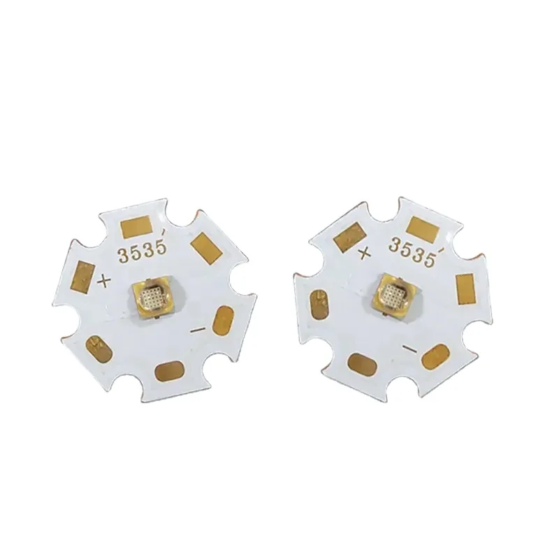 UV LED Light 3W 3535 Quartz Chip with 20mm Copper Plate Lamp for ultra violet lamp