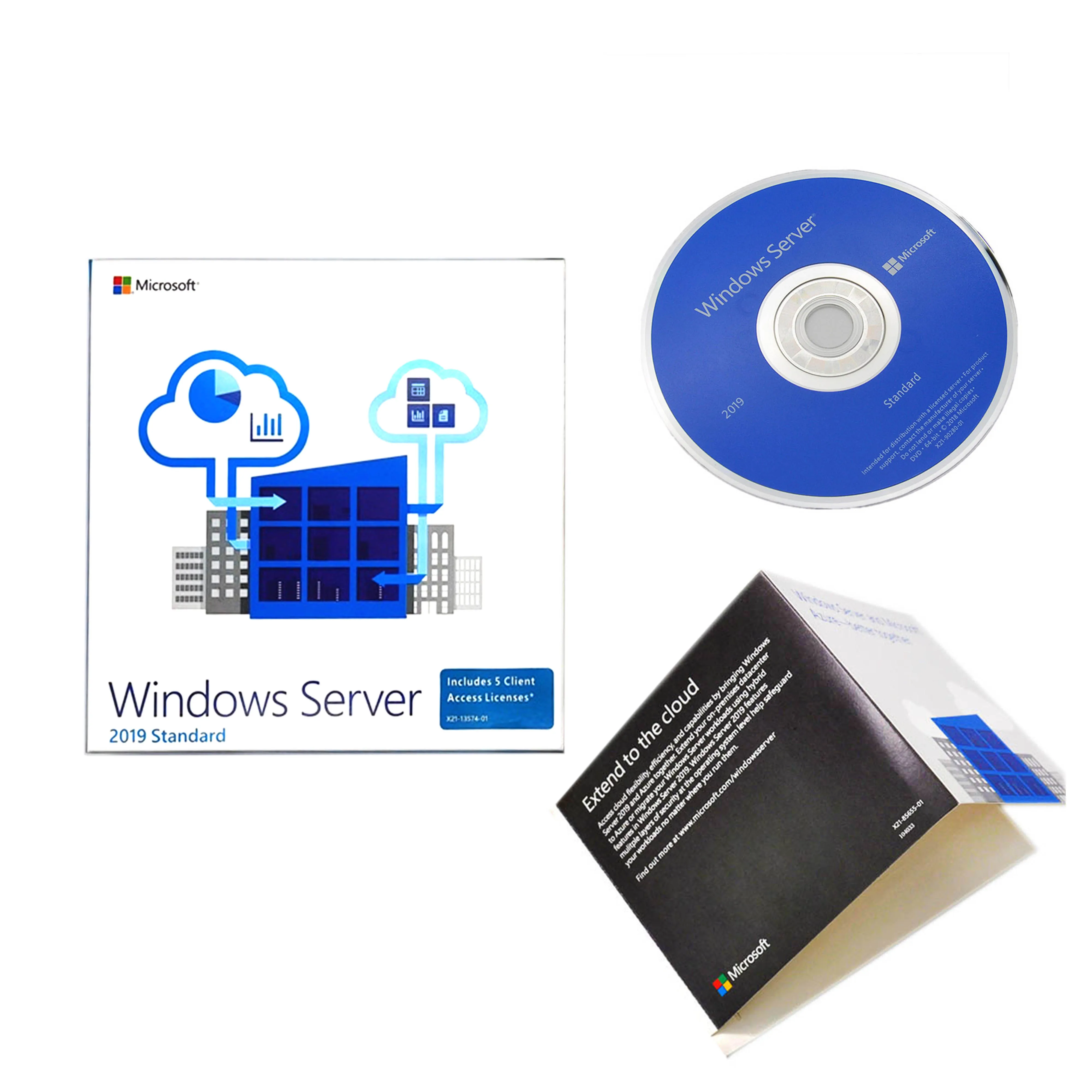 hot sell software server standard 2019 DVD full box
