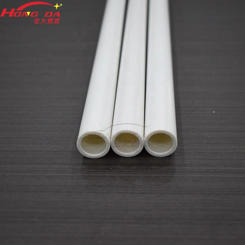 China manufactory cheap price UV resistance white round pp plastic pipes extrusion PVC tubes ABS pipes for toy