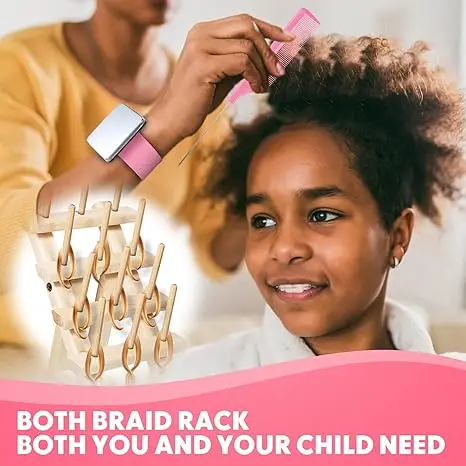 thread spool holder Mini Wooden Wire Rack Display Stand Hair Braiding & Blanket Ladders Rack 23/5000 braiding hair rack