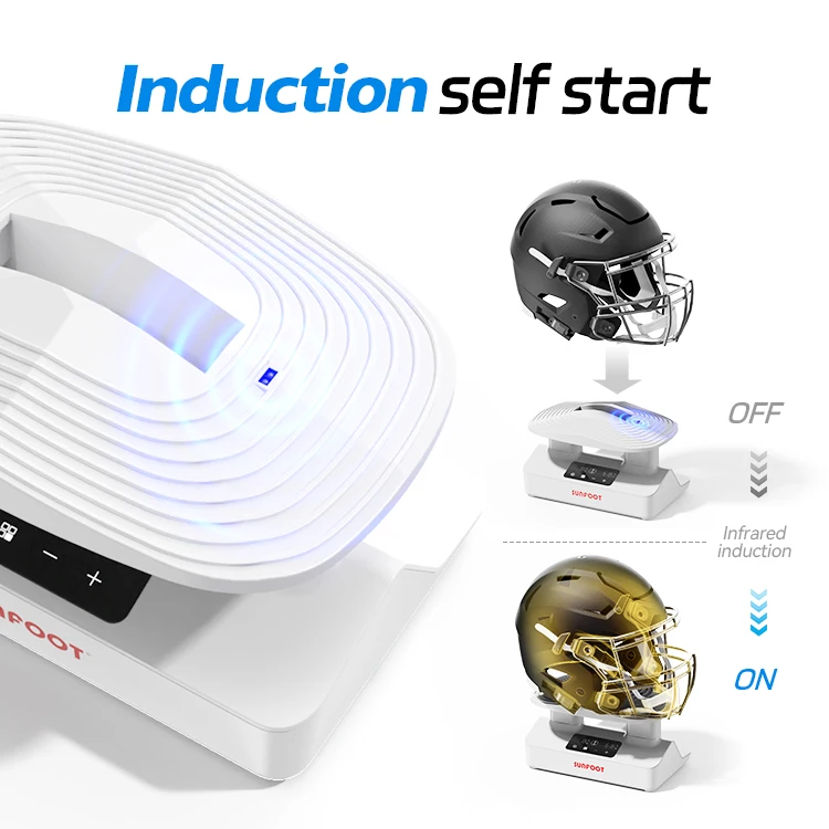 motorcycle helmet dryer and sterilizer with boot rack for racer motorcycle helmet dryer