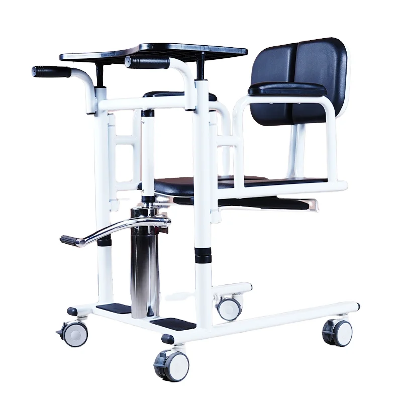 Multifunctional Hydraulic Lift Patient Transfer Chair Medical Commode Handicapped Invalid Bathroom Safety Equipment including