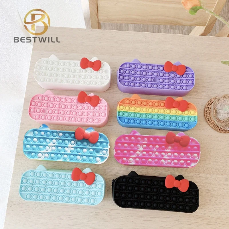 BESTWILL Factatory Estuche antiestres para lapices y boligrafos escolares o maquillaje estuche  nuevo deseno school pencil case