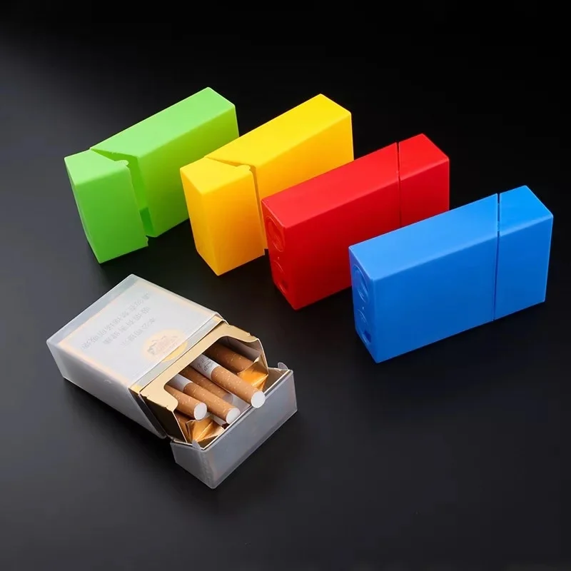 Plastic Waterproof Transparent Men Cigarette Case Hold 20PCS For Wholesaler Promotion