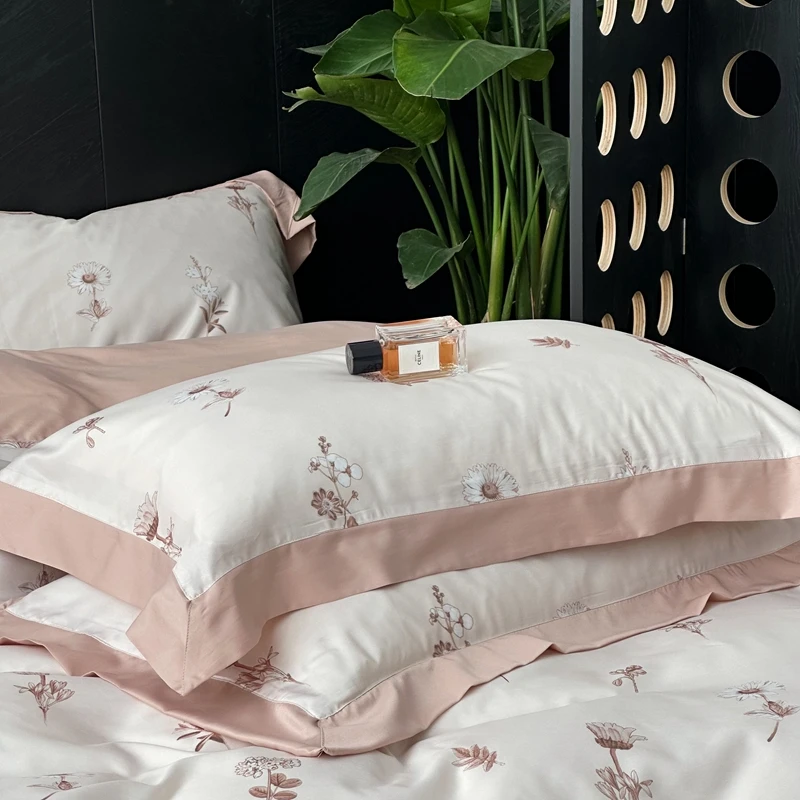 19mommeColor silk delicate embroidery quilt 4-piece quilt cover sheet pillowcase bedding 4-piece set