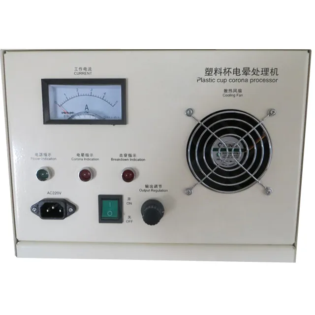 PP PE PVT plastic sheet film bottle cup 3D Corona Treatment System