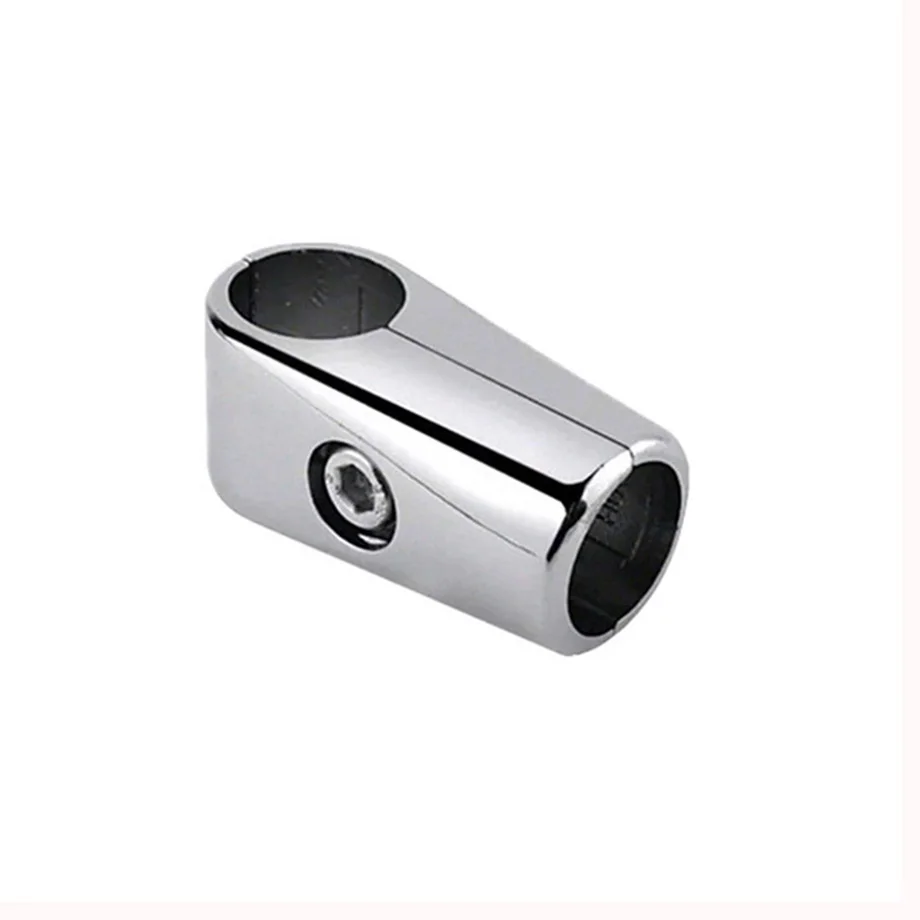 Metal chrome 3 way 25mm round tube joint joker