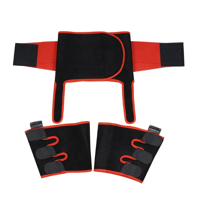 Neoprene high quality 3 in 1 body shaper tummy control thigh leg trimmer waist trainer with butt lifter logo and straps