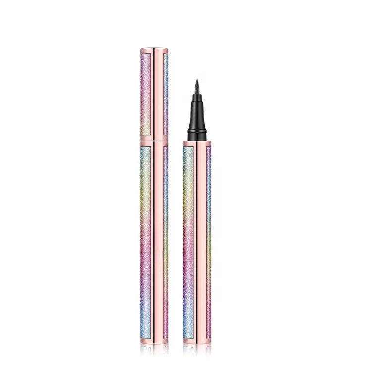 Low MOQ liquid eyeliner private label waterproof eyeliner pen dry fast custom your brand black liquid eyeliner
