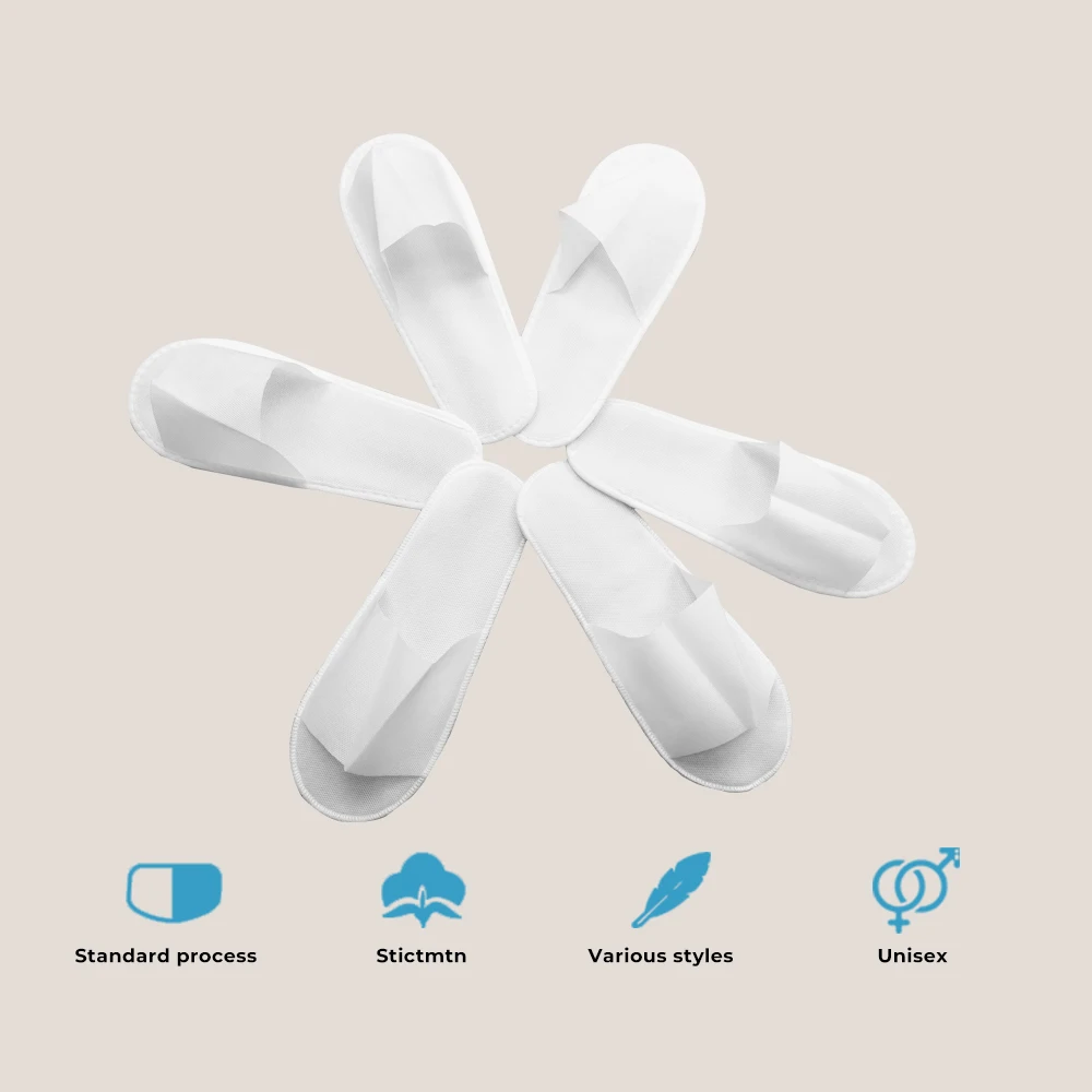 Low Budget Hotel Amenities Premier Disposable Nonwoven Slippers Hotel Supplies from Reliable Supplier