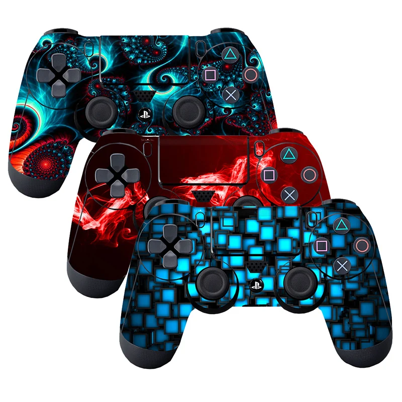 3 шт./лот Красочные Защитная пленка наклейка для PlayStation 4 PS4 контроллера геймпад наклейки крышка игровые аксессуары