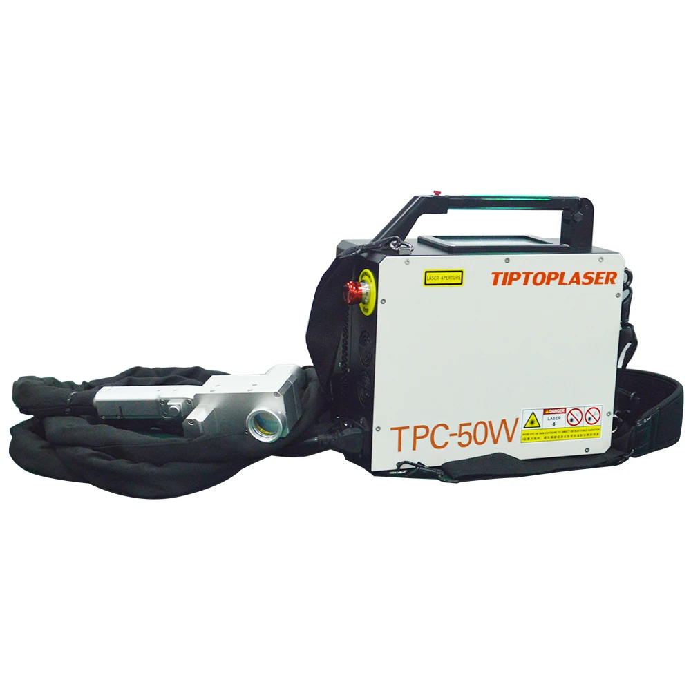 TIPTOPLASER CE portable 50W 100W  metal Laser cleaning machine fiber laser removal rust clean rust remover gun machines price