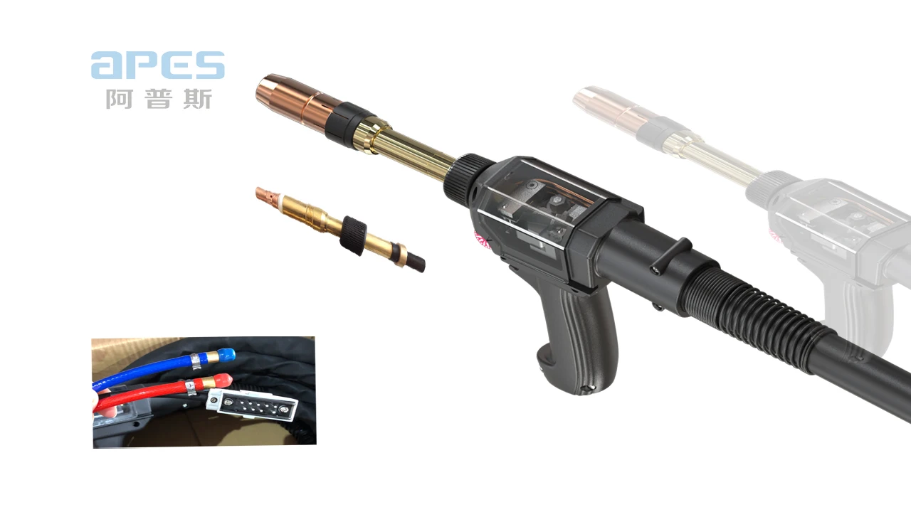  Push pull MIG welding gun fit for Fronius type machine use PW5000 500AMP water cooled spool