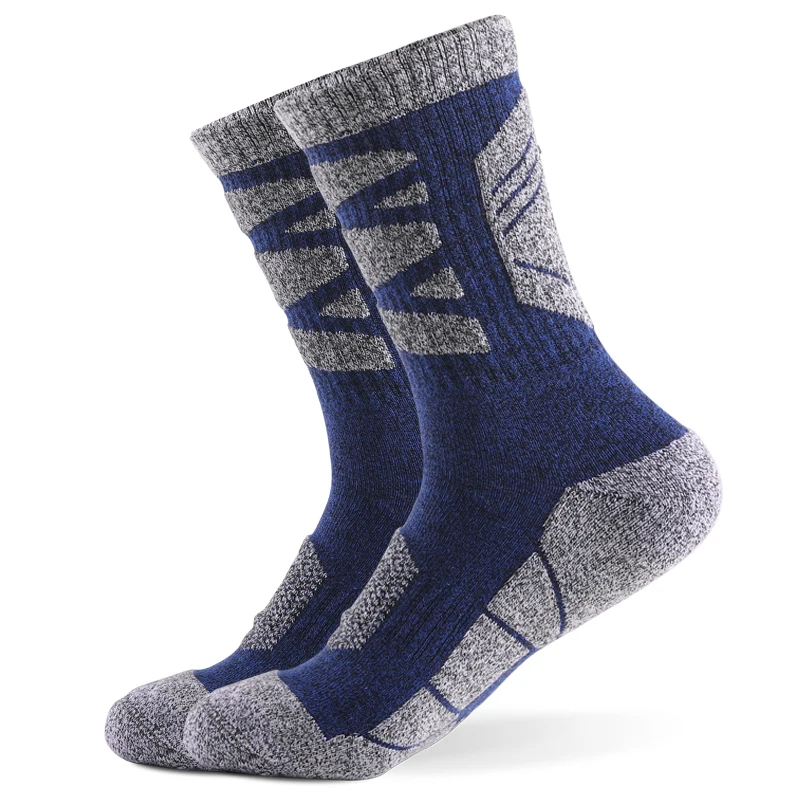 Good quality winter warm fleece cashmere merino wool woolen alpaca hiking socks for men
