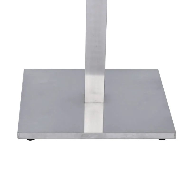 Jj-B025F-1 China Professional Adjustable Height Folding Square Dining Metal Stainless Steel Table Base