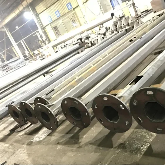 One Or Two Arms Outdoor Public Lighting Streetlight Detachable Street Light Steel Pole Lamp Billboard Post For Road Safety