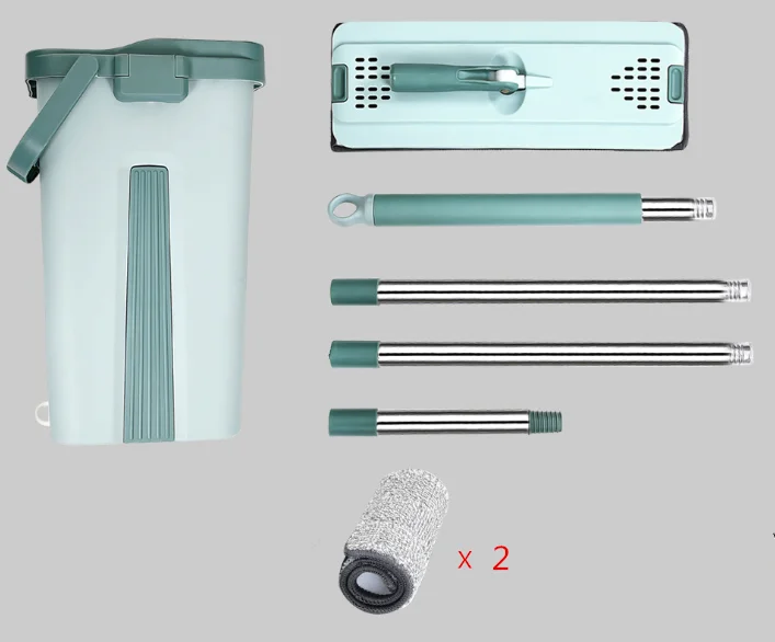 Flat Quick Clean Mop 360 microfiber Telescopic Floor duster Cleaning Water Squeeze Mop Bucket