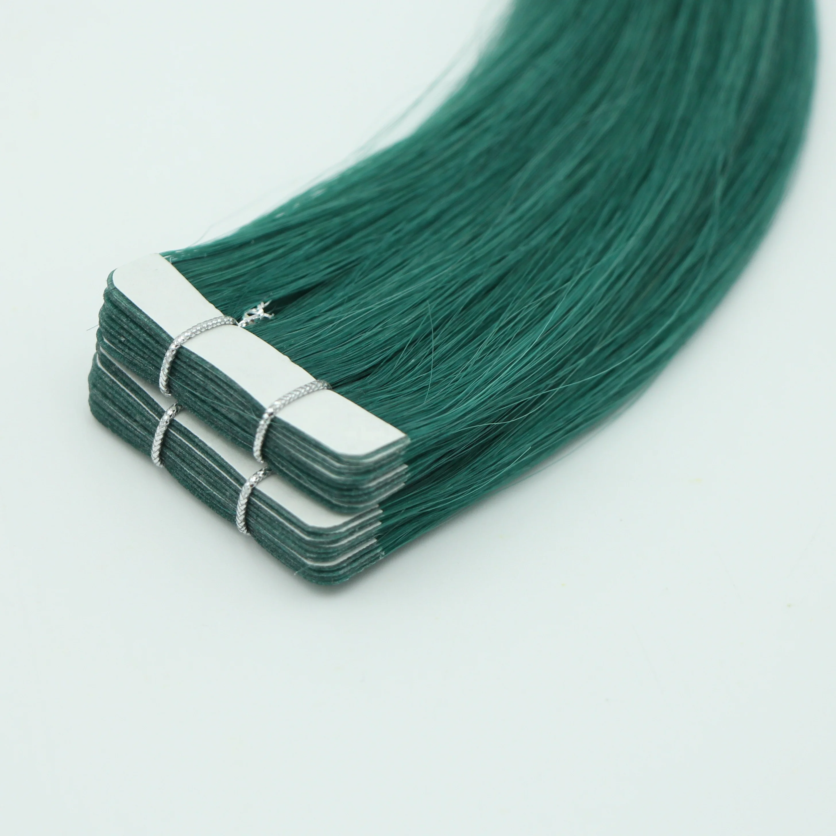 YADING Tap-in  Hair extension Sea foam 14-24inch Top Quality Cuticle Aligned Hair Double Drawn Remy Virgin Human Hair Extensions