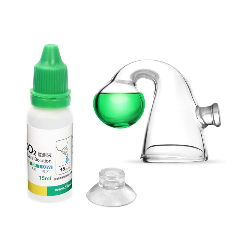DEM S00-23 CO2 Monitor Liquid  CO2 Indicator drop checker Plants Long Term Monitor CO2 Tester Set For Aquarium Fish Tank