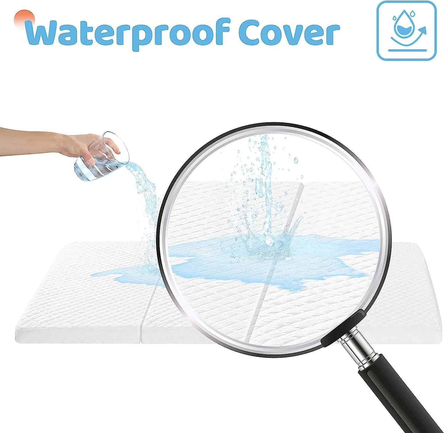 Machine Washable, Water-Resistant and Removable Cover, Tri-fold Pack n Play Mattresses