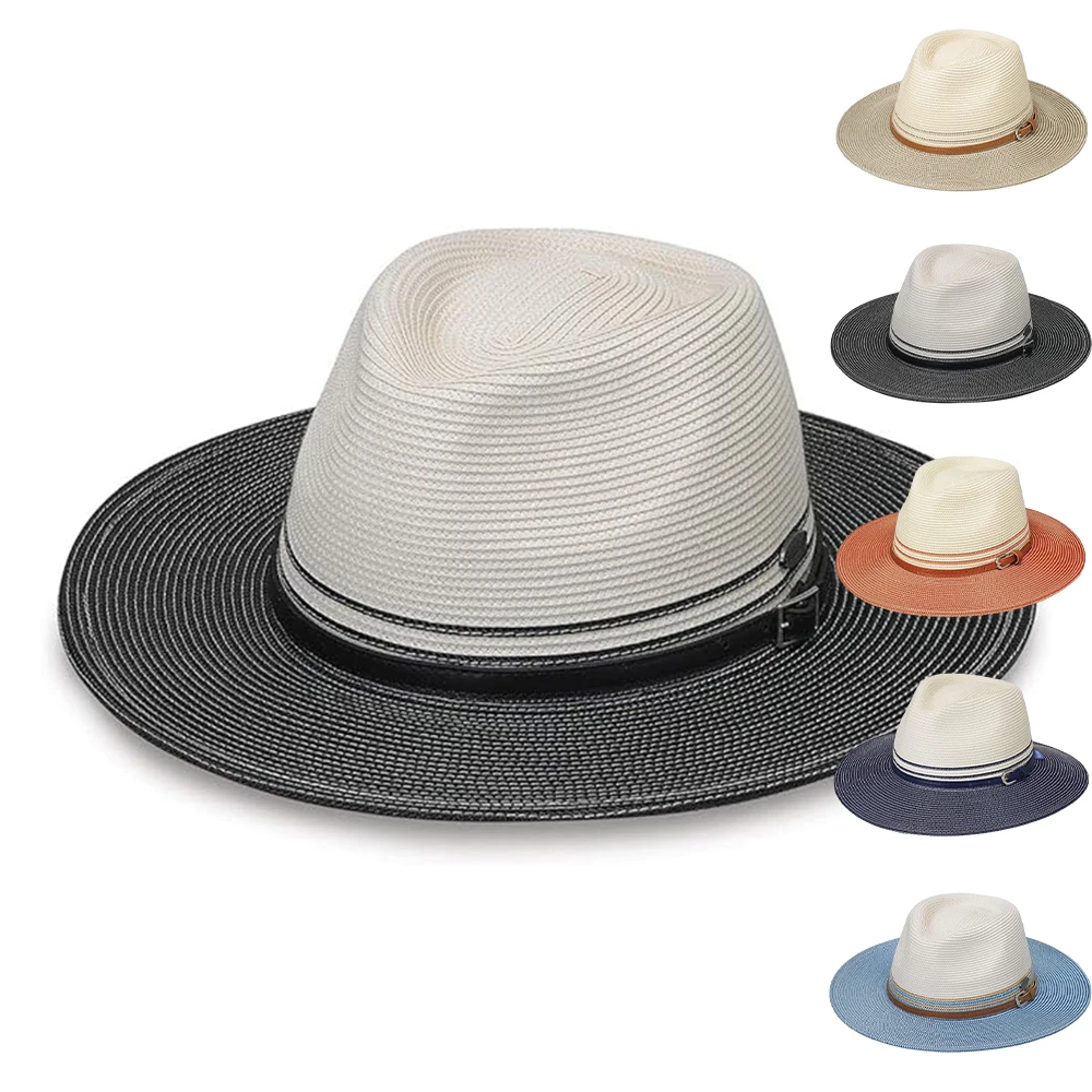 Wholesale summer sun chinese plain gardening  one piece personalized uv sun china sun shade panama straw hat with custom logo