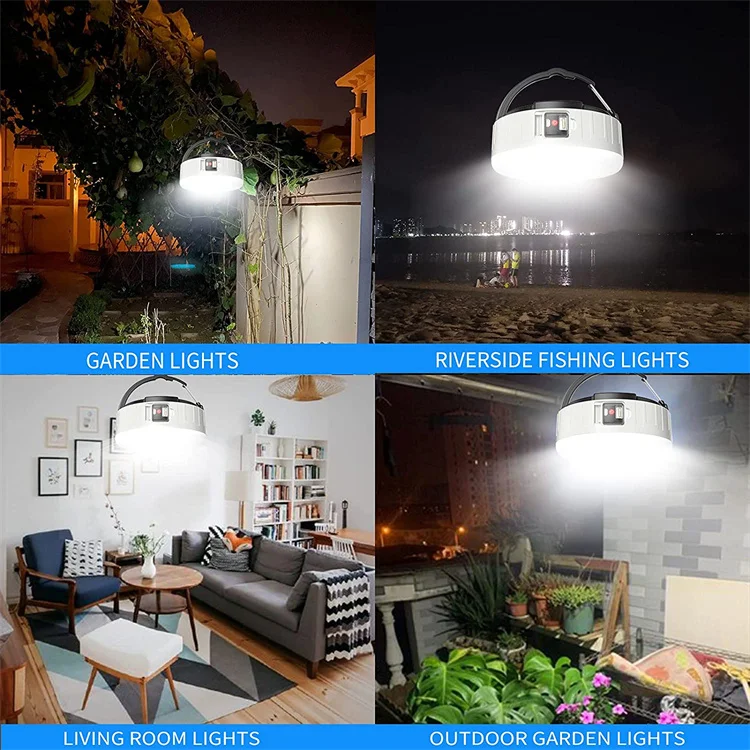 Solar Led Light Remote Controller Rechargeable Bulbs Camping Lantern Led Solar Power Emergency Lights