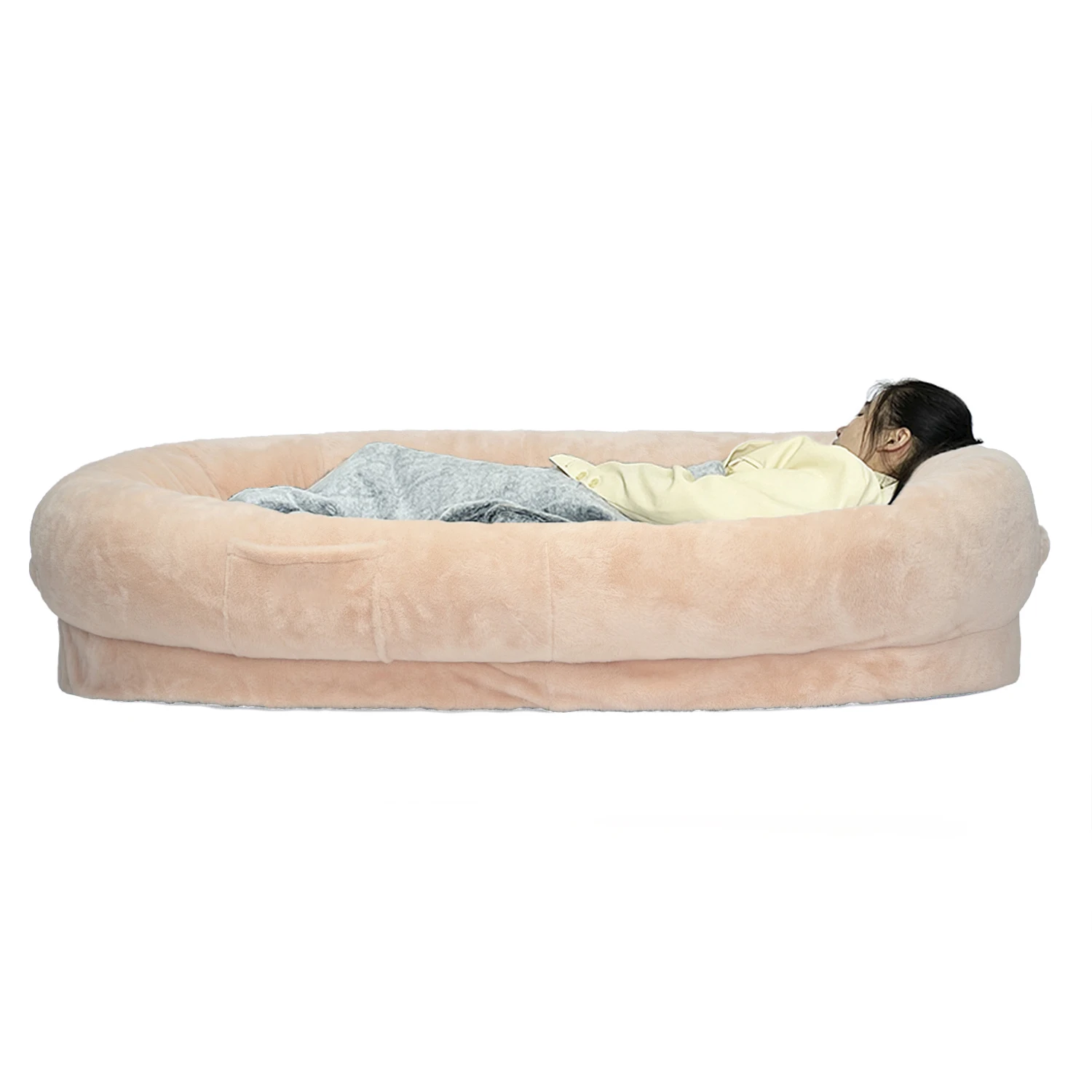 Yangyangpet luxury giant human size orthopedic memory foam dog bed human pet bed for human