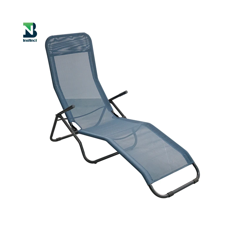 INSTNCT Comfortable Portable Folding Sun Bed Camping Bed Beach Lounger Chair